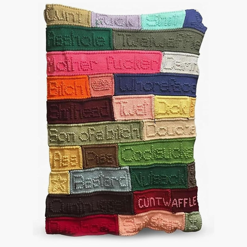 🔥Last Day 49% OFF - Handcrafted Funny Cussword blanket