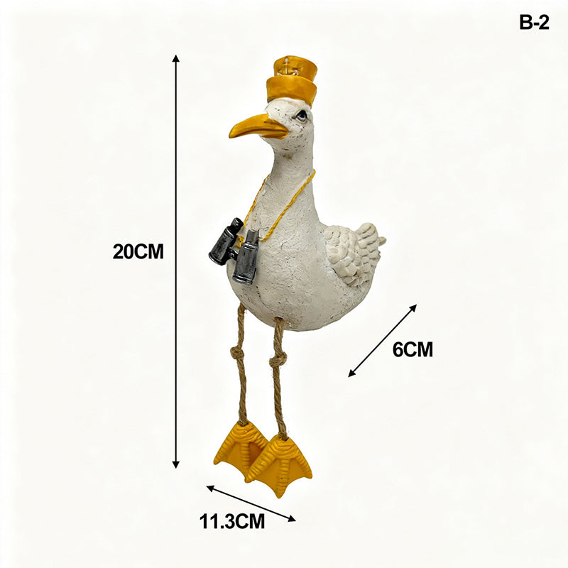 Dangling-Leg Bird Ornament – Creative Garden & Patio Seabird Decor