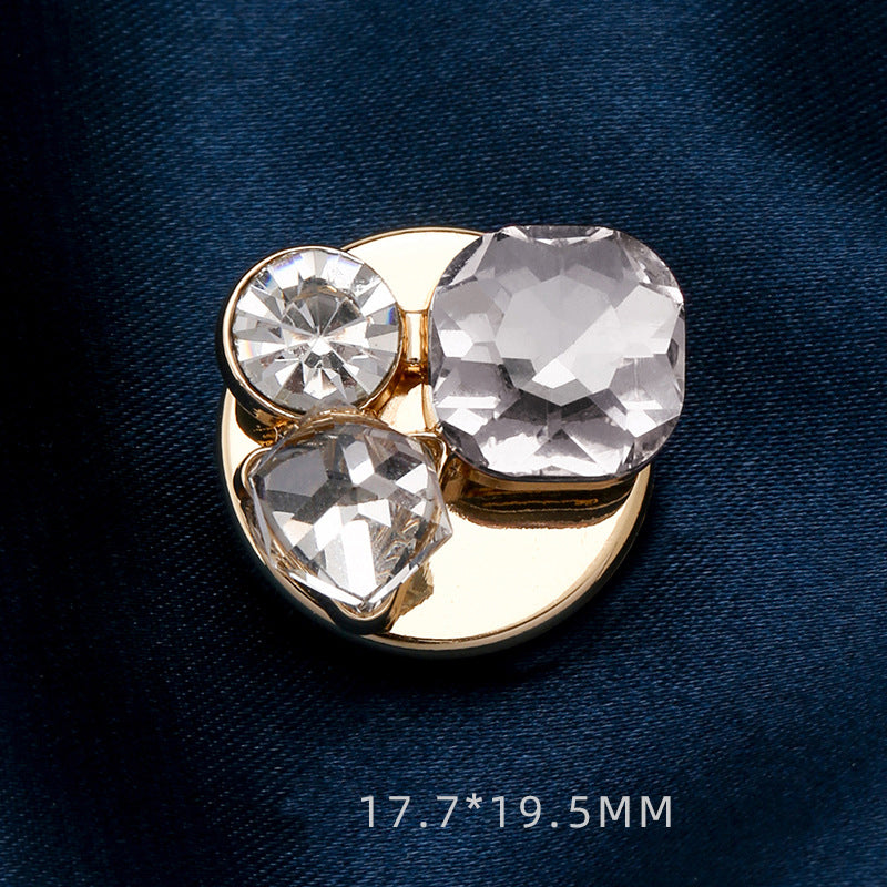 💎Buy 1 Get 1 Free🎁Rhinestone Pearl Button Clip for Suits, Shirts, Cuffs, and Collars
