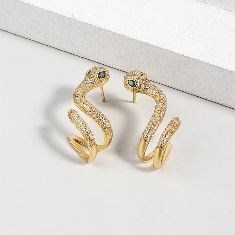 Pfiffiger Silber-Ohrclip in Schlangenform 🐍