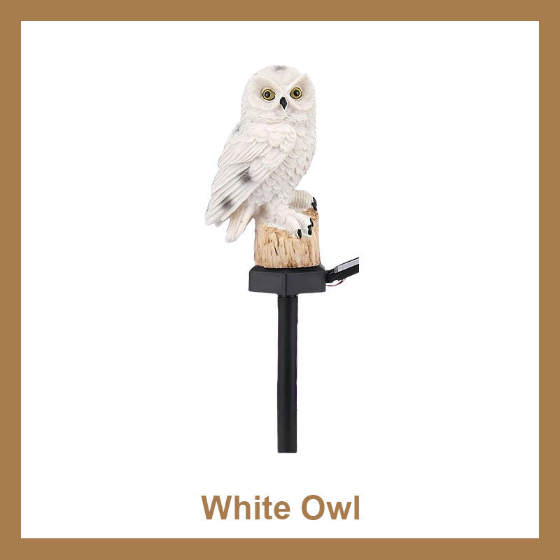 Solar Owl Courtyard Lawn Garden Decorative Light