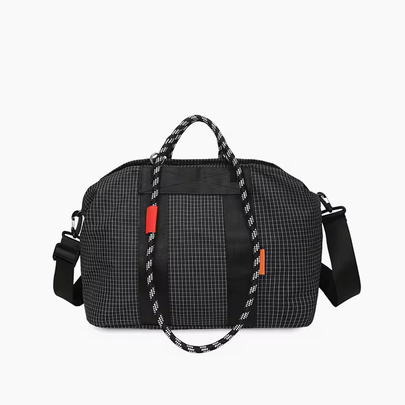 Mountain-Style Climbing Rope Nylon Grid Large Capacity Wet-Dry Separation Gym Bag Outdoor Waterproof Handbag Crossbody Travel Bag