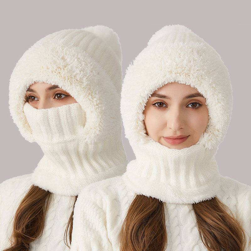 ❄️ 3-in-1 paksu pehmoinen talvipipo – lämmin, pehmeä ja ihastuttava! 🧣