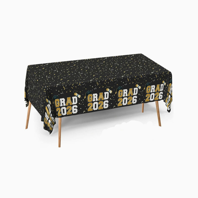2026 Graduation Party Tablecloth Set – for Tables, Photos & Celebrations