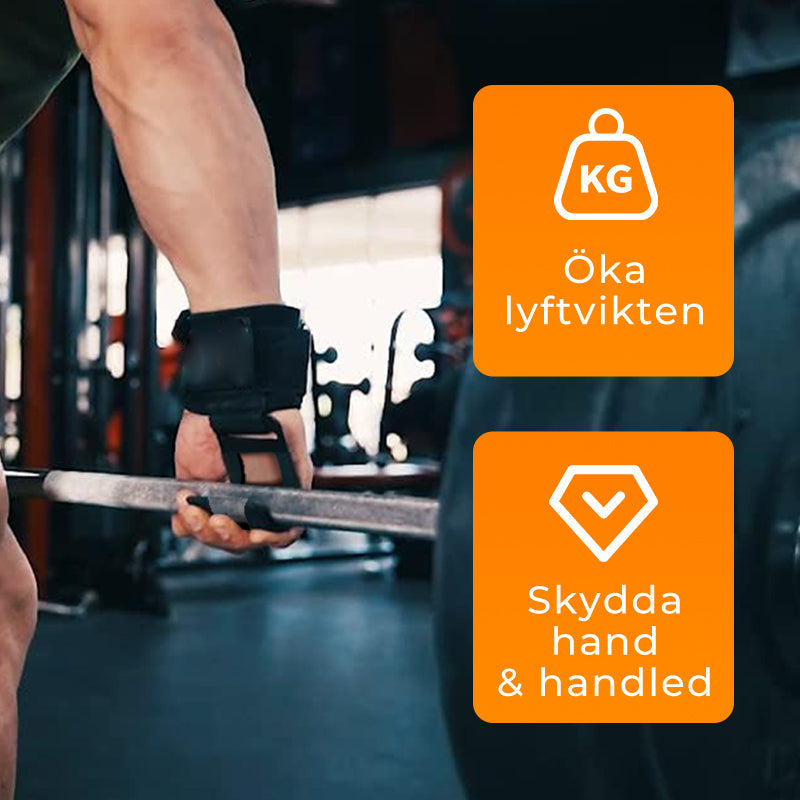 Kestävät Painonnostohihnat Rannekoukkuilla