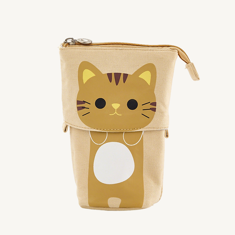 Adjustable Cat Canvas Pencil Case