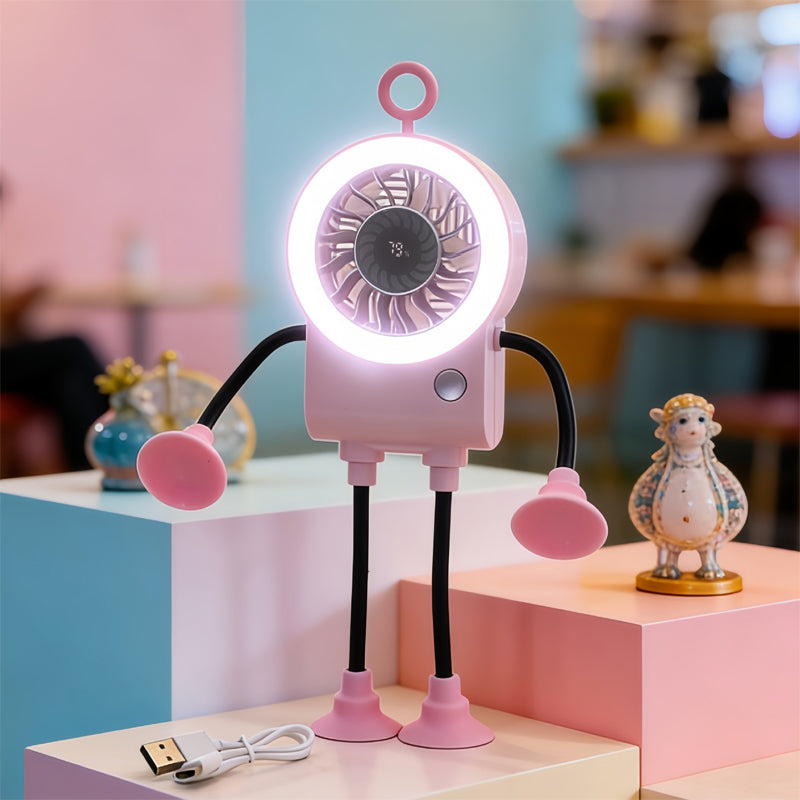 🤖 Robot Fan - Cool breeze meets playful design. Stay cool in style.