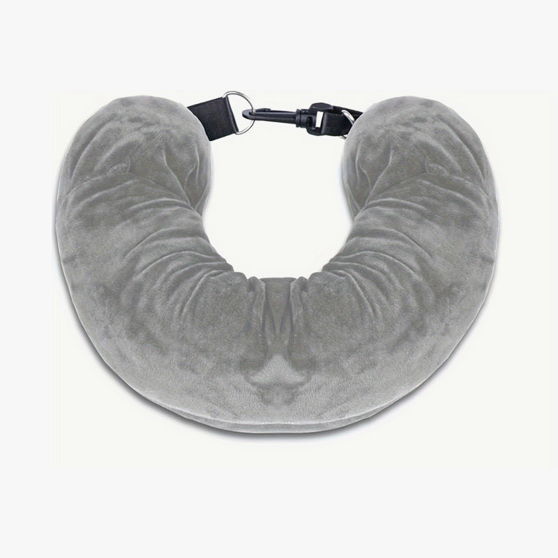 Convertible U-Shaped Travel Pillow & Storage Bag - Comfortable Neck Rest for Long Flights