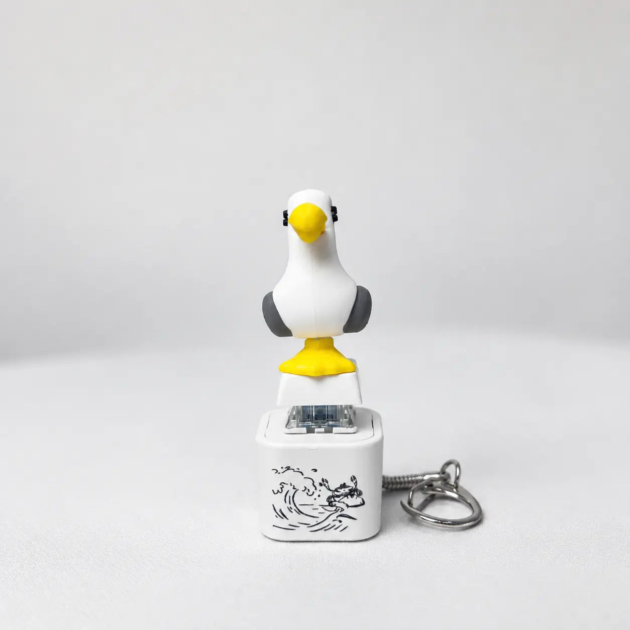 “That’s my seagull!” button keychain – real sound and LED ligh