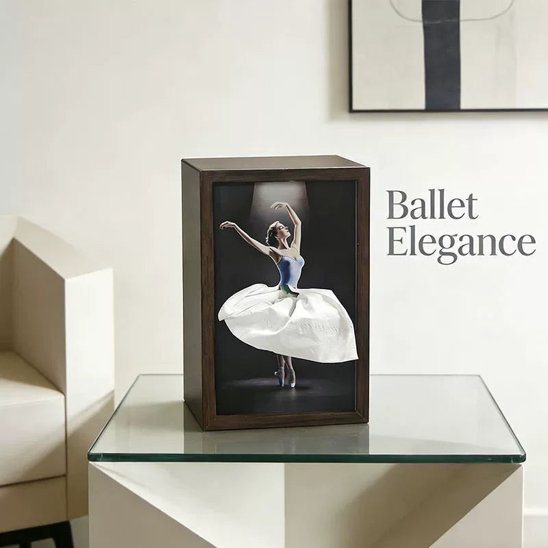 🩰 Elegant Ballet Tissue Box Cover – Turn Everyday Moments into Art