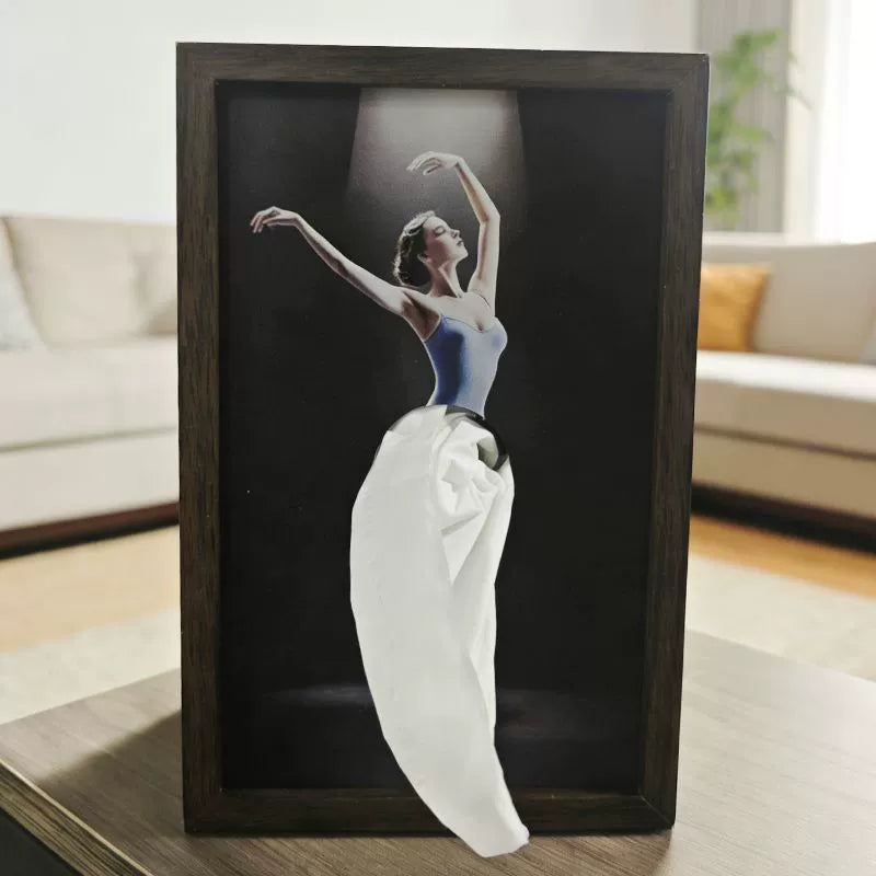 🩰 Elegant Ballet Tissue Box Cover – Turn Everyday Moments into Art