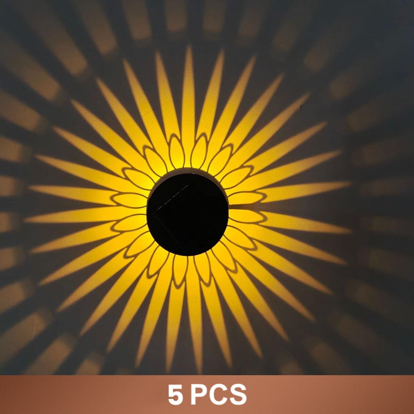 🌞✨ Solar-powered mandala projector lamp