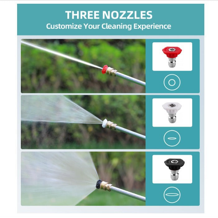 High-pressure Cleaner With Jet Nozzle For Garden Hose