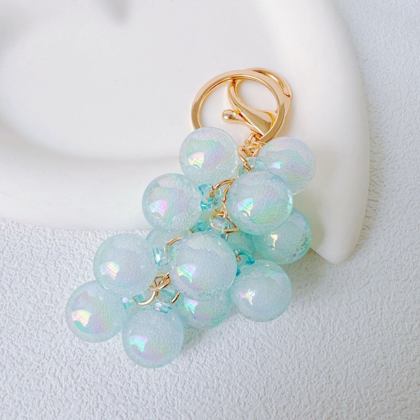 🍇 Suloinen luova kuplajelly-rypäleen avaimenperä