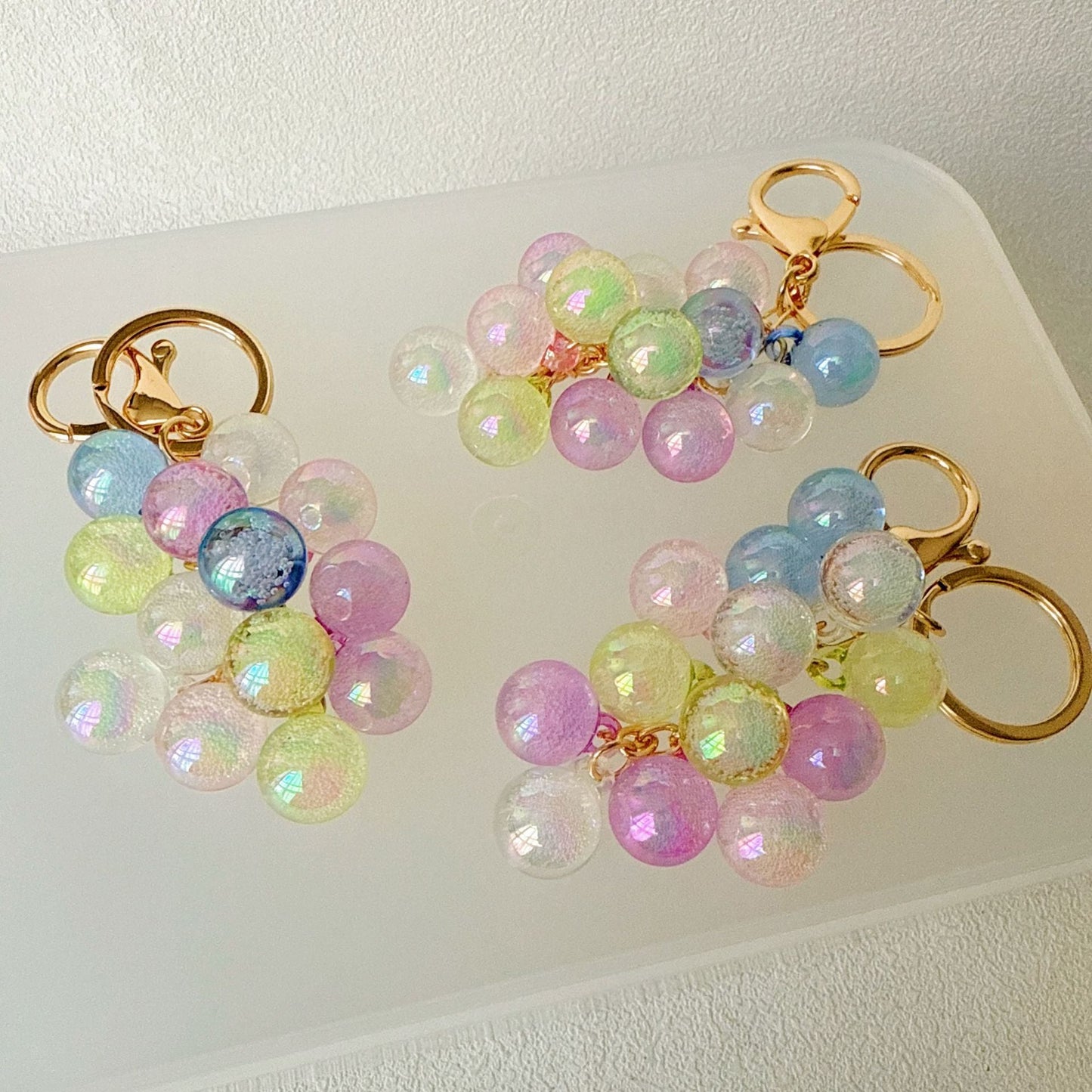 🍇 Suloinen luova kuplajelly-rypäleen avaimenperä