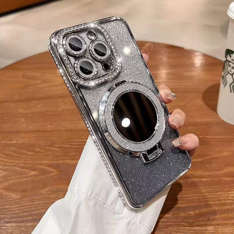 📲✨Gradient Glitter Holder -meikkipeilin suojakotelo