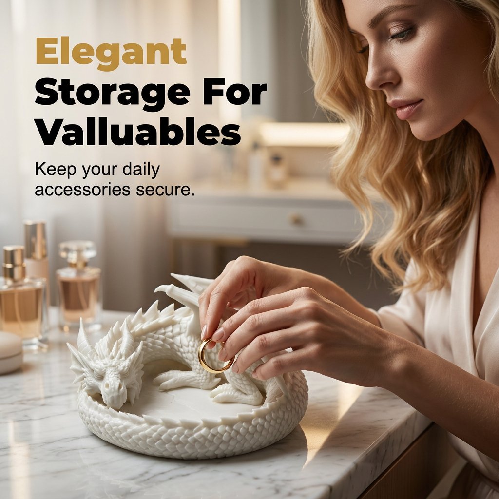 🐉Dragon Guardian 3D-printed storage tray - The Dragon’s Treasure!