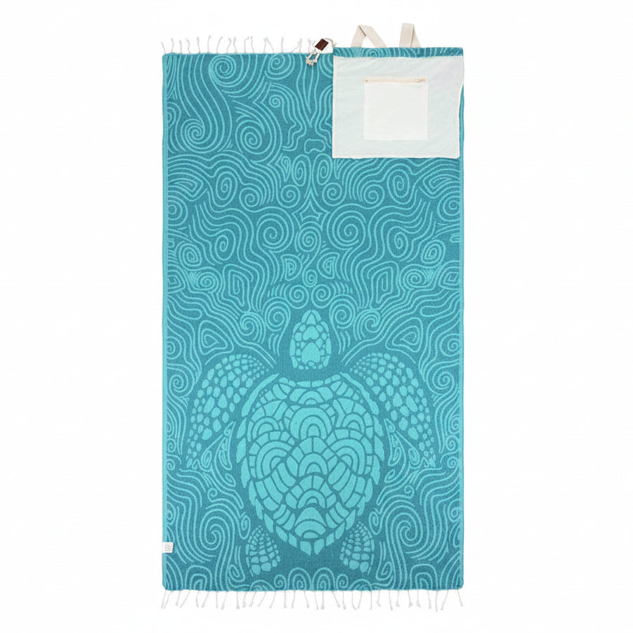 🏆Flash Sale-50% OFF 🏖️2-in-1 Convertible Towel & Backpack with Inner Zip Pocket & Sand-Repelling Fabric