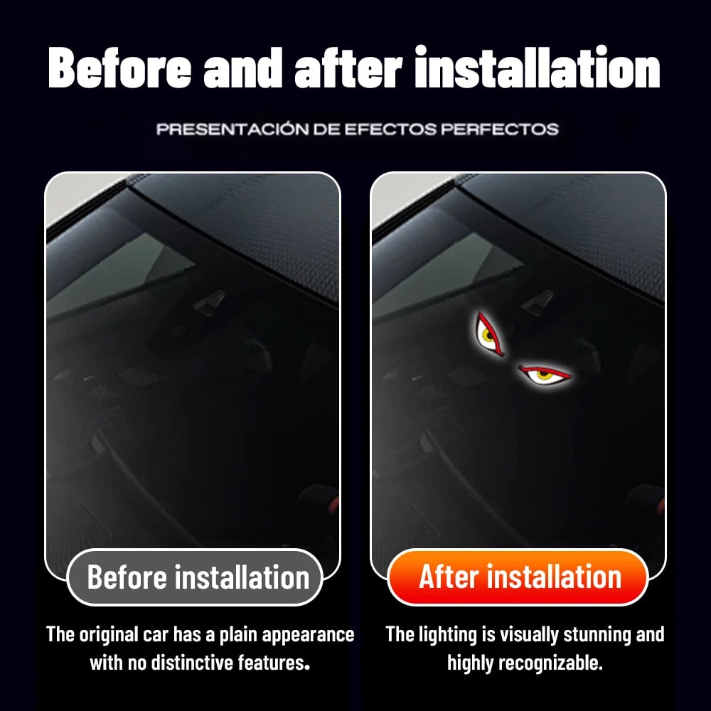 🔥Last Day 49% OFF - Solar Demon Eye LED Car Window Light