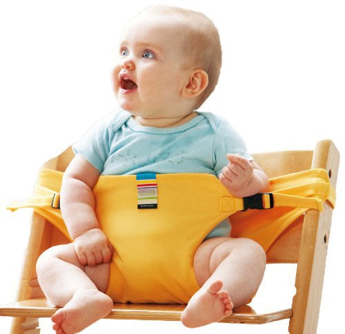 Seat belts for child seats – Portable holder for the food stra