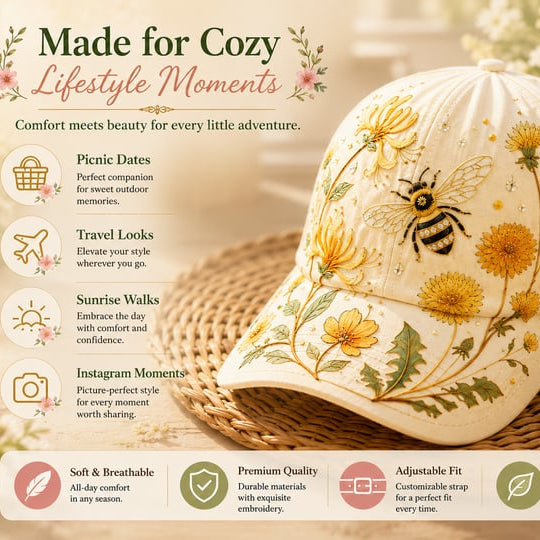 🔥Last day – 50% off 🌸🌿 Garden Morning Cap