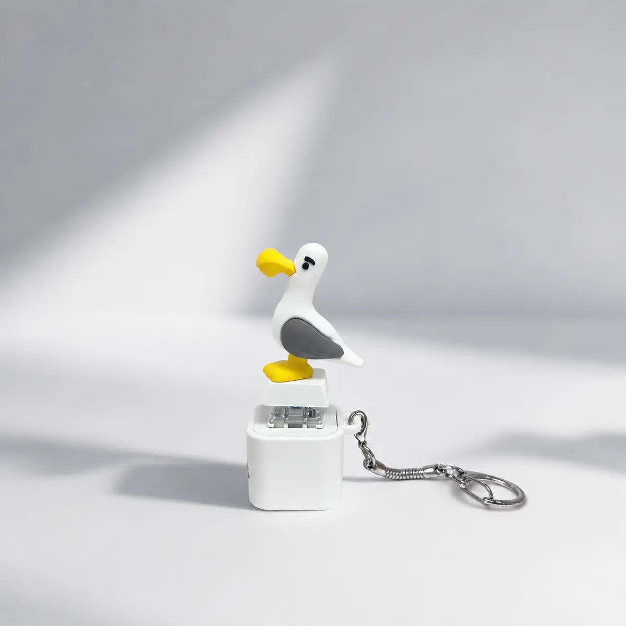 “That’s my seagull!” button keychain – real sound and LED ligh