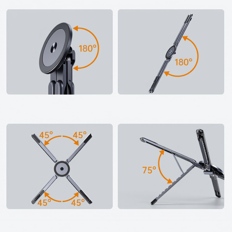 Foldable Aluminum Alloy Phone Stand
