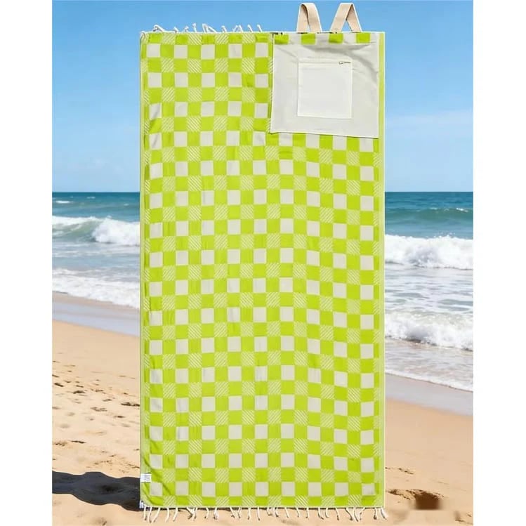 🏆Flash Sale-50% OFF 🏖️2-in-1 Convertible Towel & Backpack with Inner Zip Pocket & Sand-Repelling Fabric
