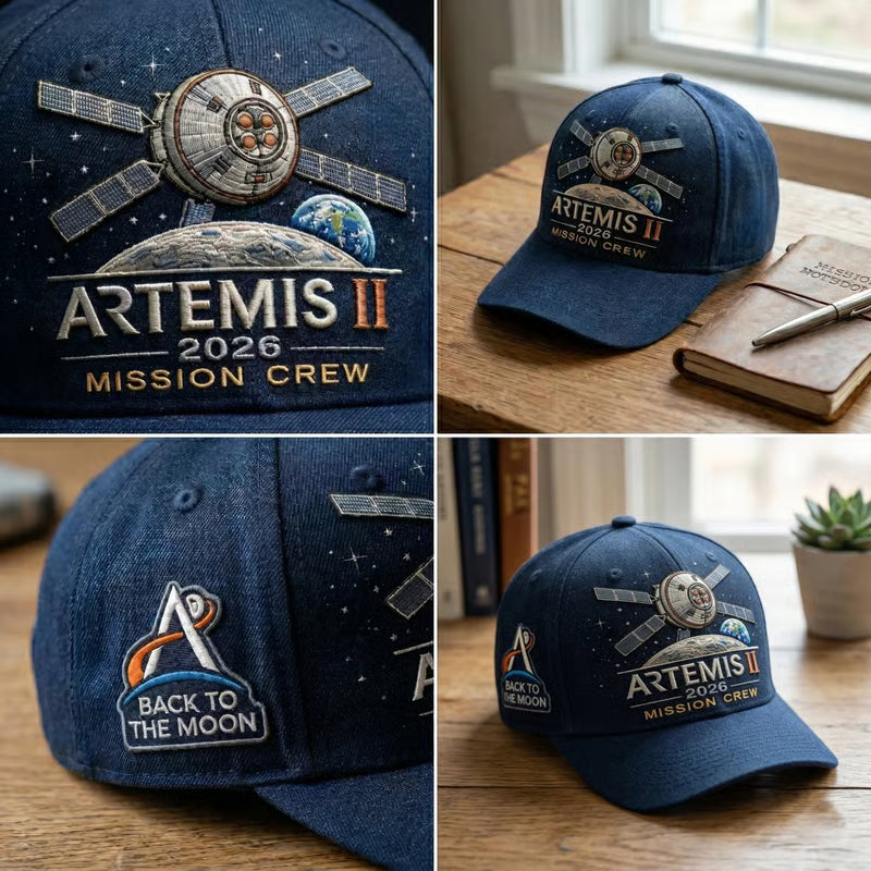 ✨High-quality, hand-printed craftsmanship – 🌕Artemis II Lunar Mission Com