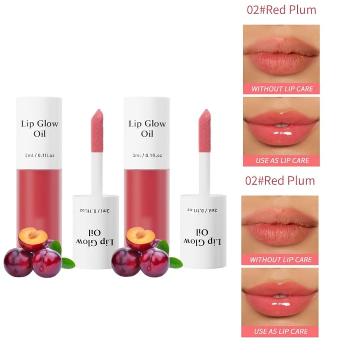 💋 Hanki täydellinen pout✨ Tinted Lip Glow Oil - Sävytetty huulten hehkuöljy - reheville, kosteutetuille huulille, joilla on luonnollinen hehku! 💖