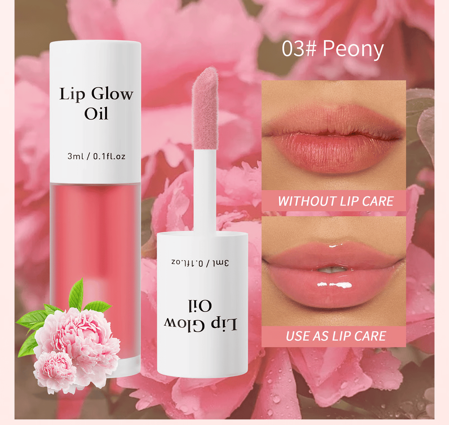 💋 Hanki täydellinen pout✨ Tinted Lip Glow Oil - Sävytetty huulten hehkuöljy - reheville, kosteutetuille huulille, joilla on luonnollinen hehku! 💖