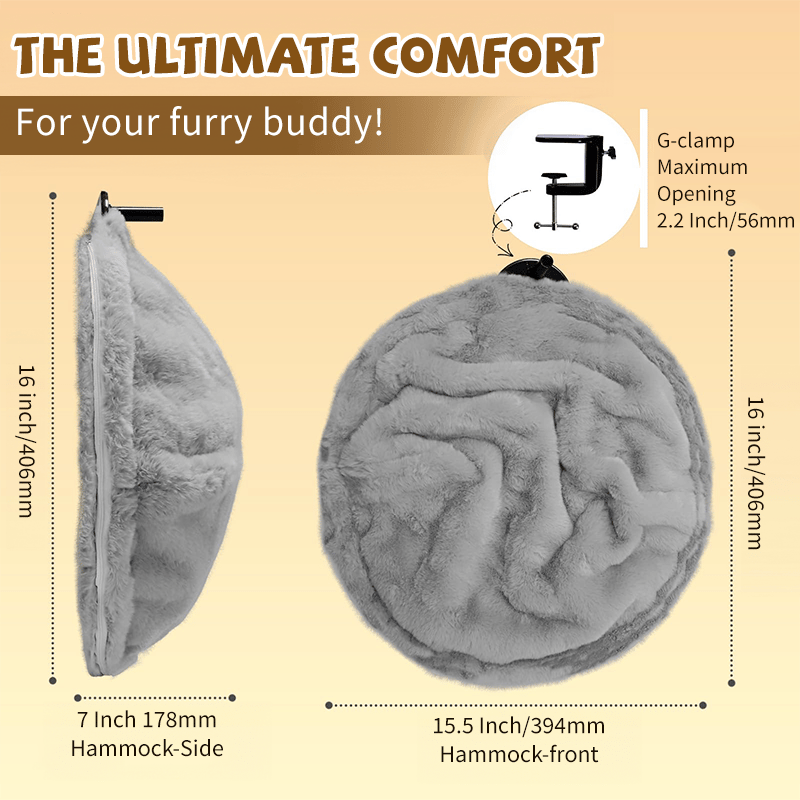 🐱Durable Ergonomic cat Desk Bed for Remote Workers