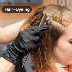 100/50 kpl mustia kertakäyttöisiä nitriilikäsineitä