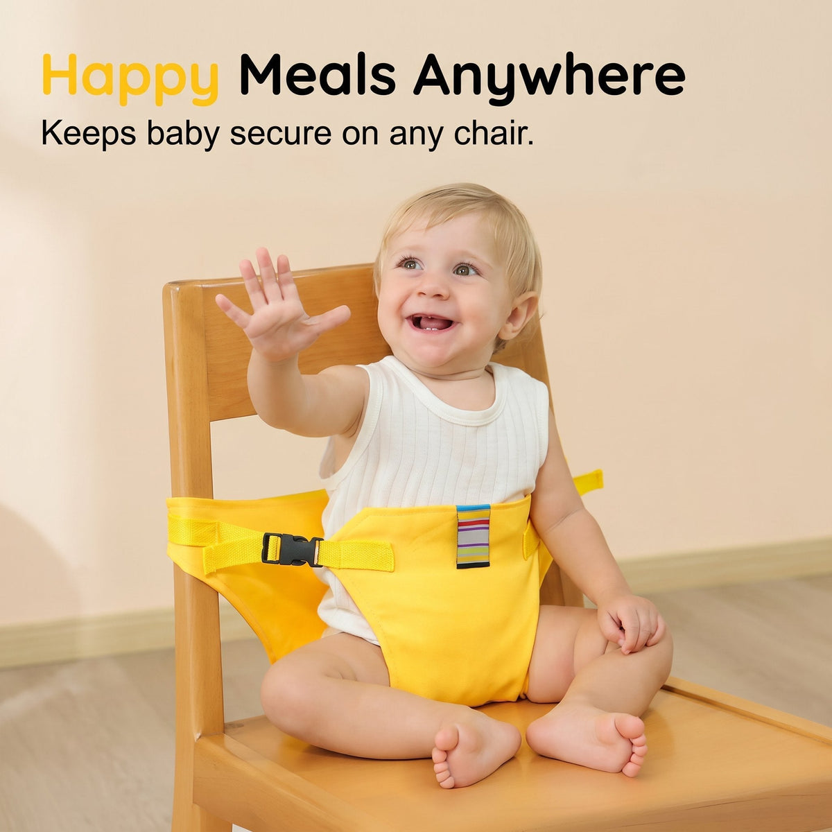 Seat belts for child seats – Portable holder for the food stra
