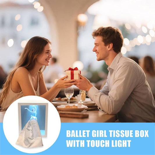 🩰 Elegant Ballet Tissue Box Cover – Turn Everyday Moments into Art