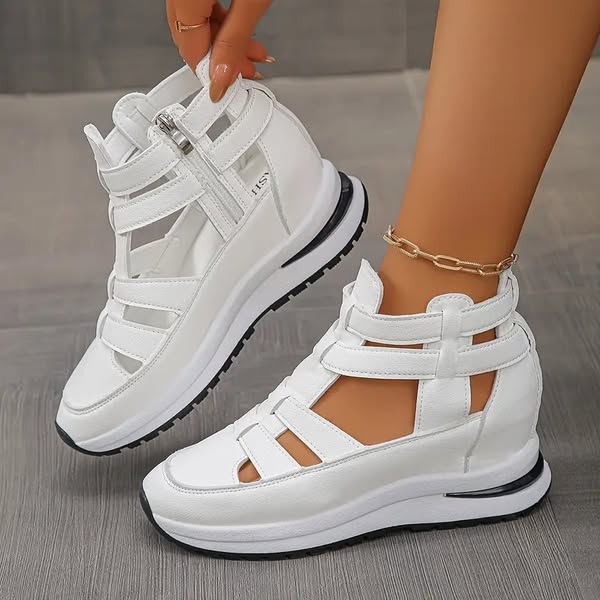 🔥Last day of 50% off – Comfortable, lightweight wedges with a side zipper