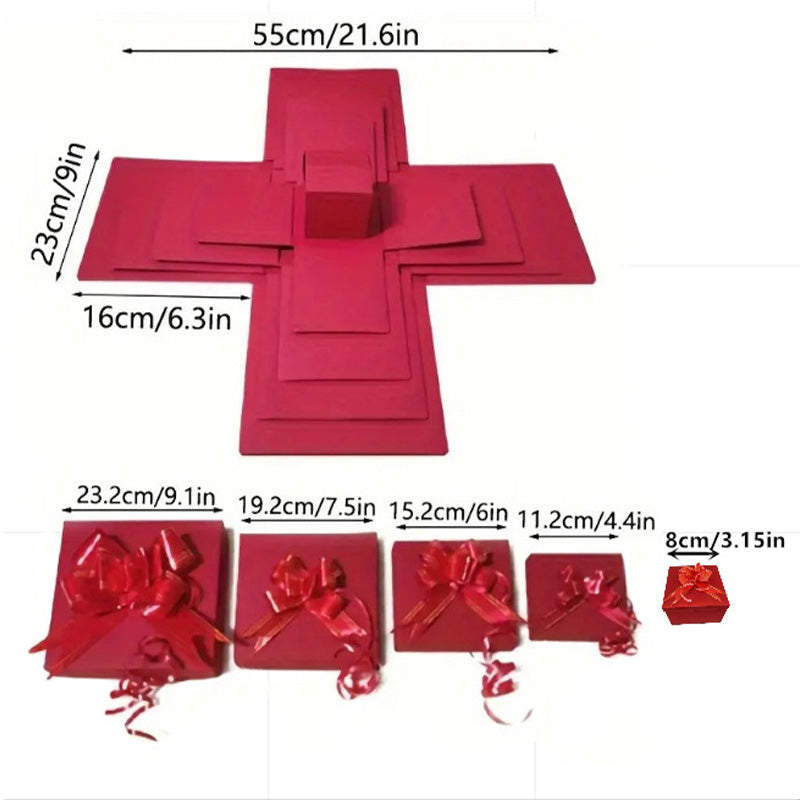 5-kerroksinen Yllätysräjähdyslahjarasia Lapsilla