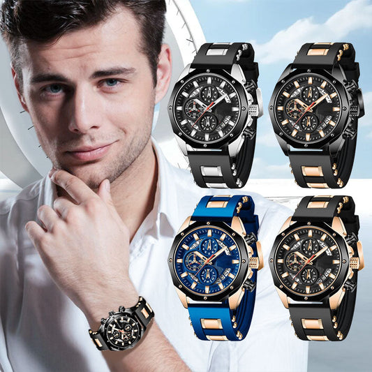 🔥 Kuuma alennusmyynti 🔥Suurikokoinen kalenterikvartsi-yrityskello