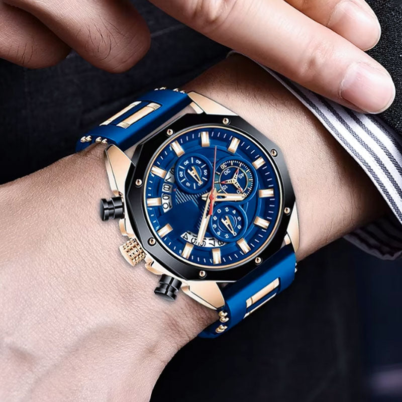 🔥 Kuuma alennusmyynti 🔥Suurikokoinen kalenterikvartsi-yrityskello