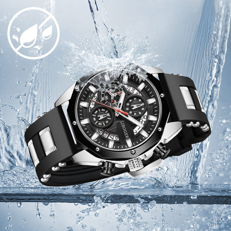 🔥 Kuuma alennusmyynti 🔥Suurikokoinen kalenterikvartsi-yrityskello