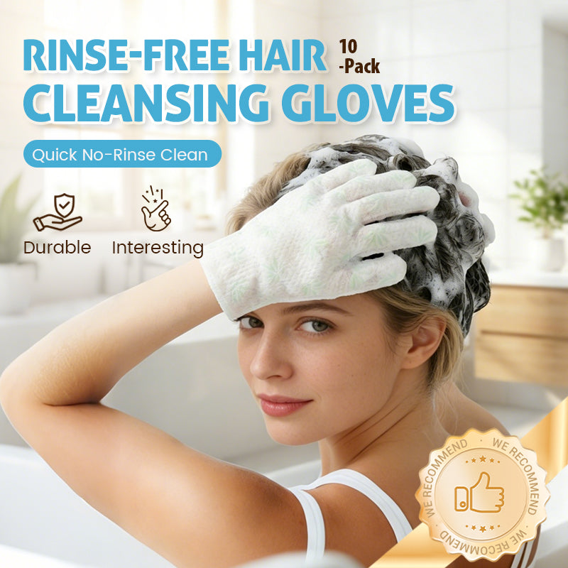 🥰No-Rinse Oil-Control Shampoo Gloves (10 pcs)🍃