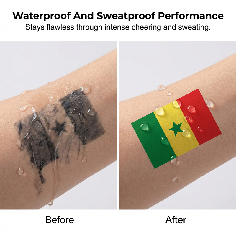 ✨⚽ 2026 World Cup Flag-themed Temporary Tattoos | Waterproof temporary tattoos designed specifically for football | A refreshing alternative to make-up
