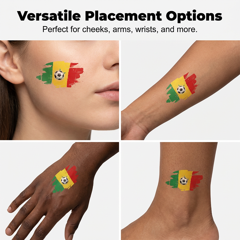 ✨⚽ 2026 World Cup Flag-themed Temporary Tattoos | Waterproof temporary tattoos designed specifically for football | A refreshing alternative to make-up