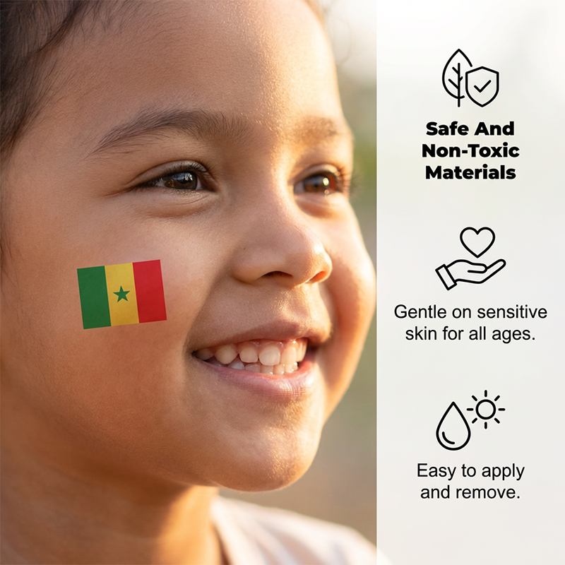 ✨⚽ 2026 World Cup Flag-themed Temporary Tattoos | Waterproof temporary tattoos designed specifically for football | A refreshing alternative to make-up