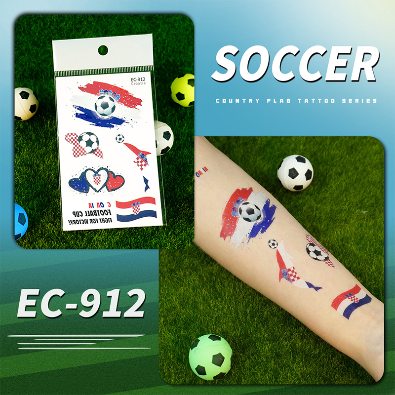 ✨⚽ 2026 World Cup Flag-themed Temporary Tattoos | Waterproof temporary tattoos designed specifically for football | A refreshing alternative to make-up