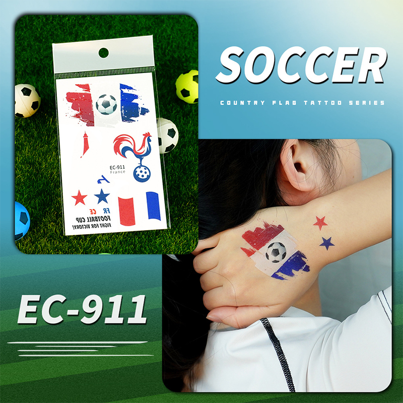 ✨⚽ 2026 World Cup Flag-themed Temporary Tattoos | Waterproof temporary tattoos designed specifically for football | A refreshing alternative to make-up