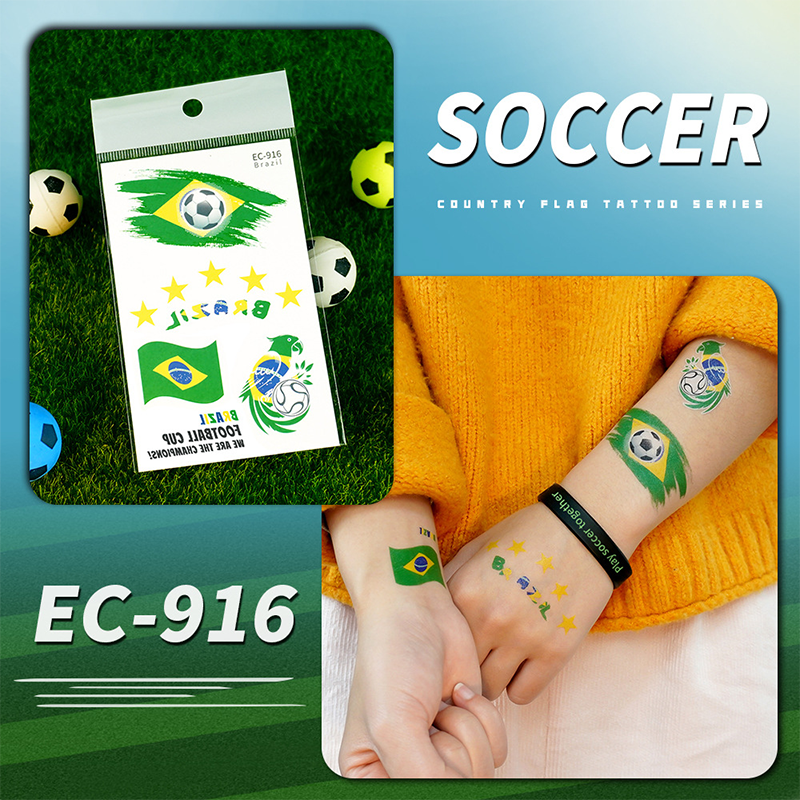 ✨⚽ 2026 World Cup Flag-themed Temporary Tattoos | Waterproof temporary tattoos designed specifically for football | A refreshing alternative to make-up