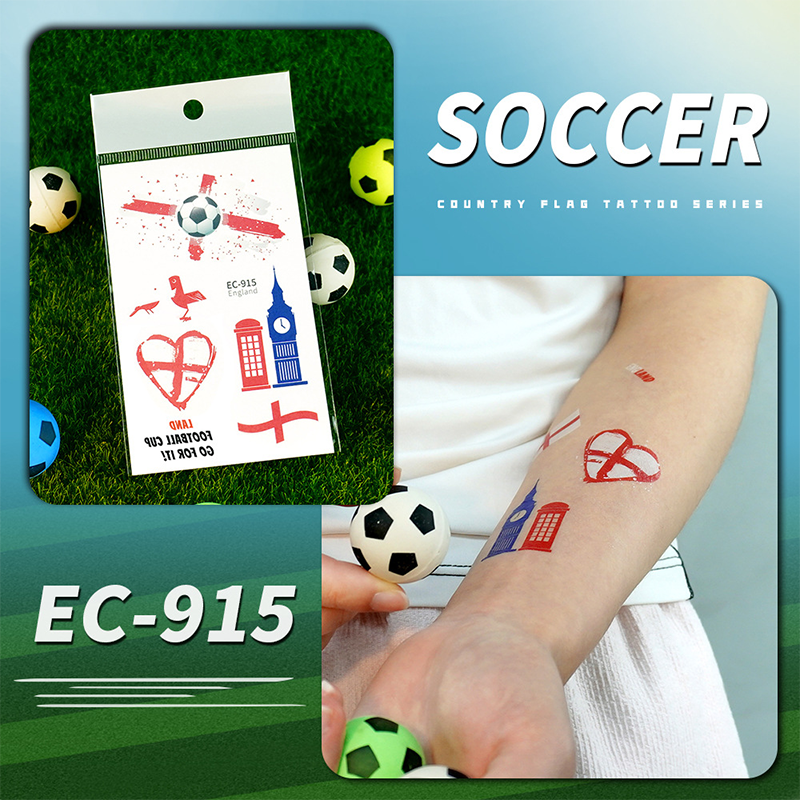 ✨⚽ 2026 World Cup Flag-themed Temporary Tattoos | Waterproof temporary tattoos designed specifically for football | A refreshing alternative to make-up