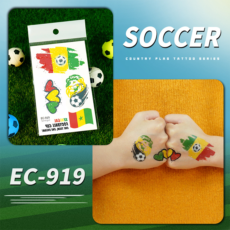 ✨⚽ 2026 World Cup Flag-themed Temporary Tattoos | Waterproof temporary tattoos designed specifically for football | A refreshing alternative to make-up