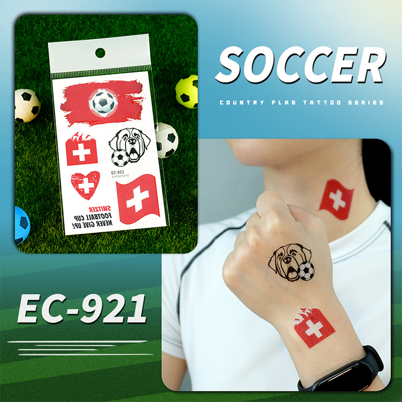 ✨⚽ 2026 World Cup Flag-themed Temporary Tattoos | Waterproof temporary tattoos designed specifically for football | A refreshing alternative to make-up